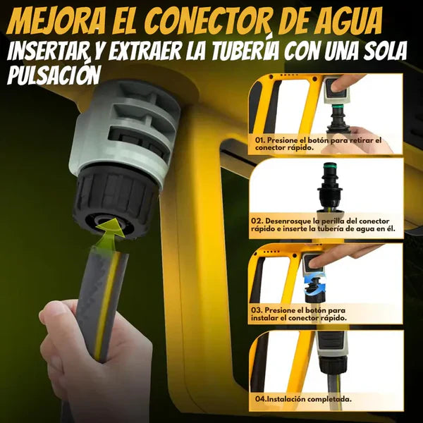 KIT ORIGINAL DEWALT: Hidrolavadora Portatil + ACCESORIOS + 2 baterias de regallo 48V
